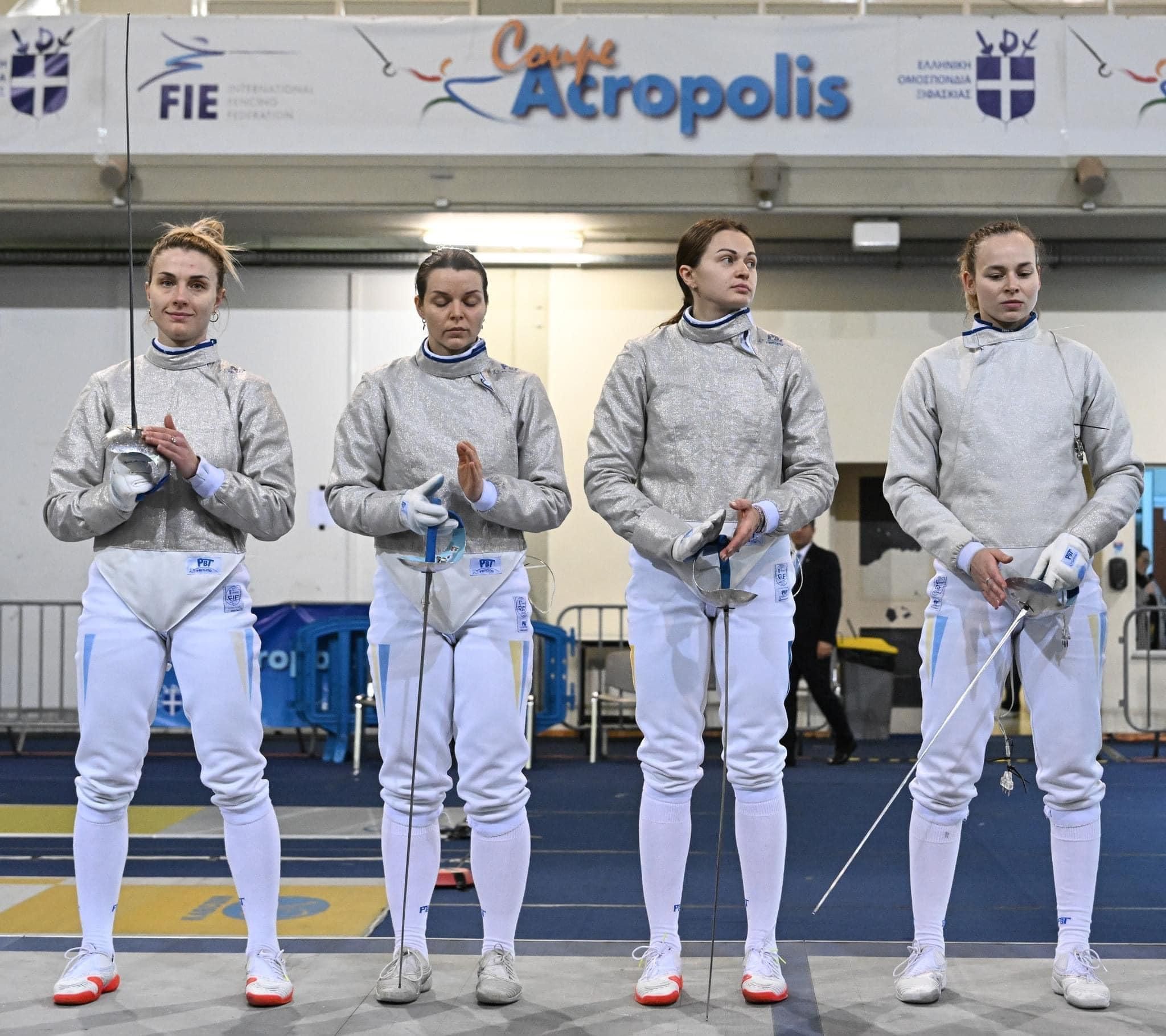 Українські фехтувальниці / Фото НФФУ