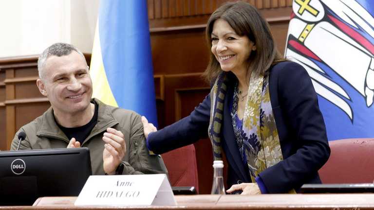 Анн Ідальго та Віталій Кличко / Фото з відкритих джерел Анн Ідальго та Віталій Кличко / Фото з відкритих джерел