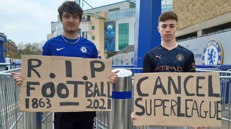 Протесты против Суперлиги / Фото Helen William / PA