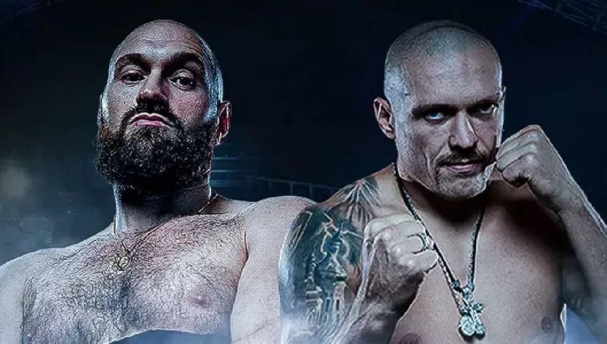 Тайсон Ф'юрі і Олександр Усик / Фотоколаж з відкритих джерел Тайсон Ф'юрі і Олександр Усик / Фотоколаж з відкритих джерел