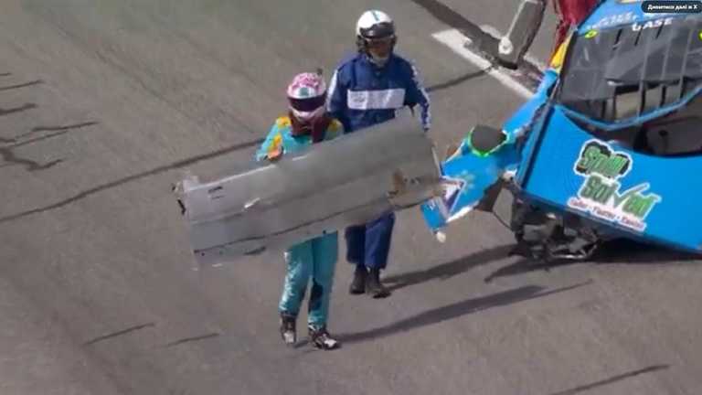 Джоуї Гейс з бампером / Скріншот з відео Джоуї Гейс з бампером / Скріншот з відео