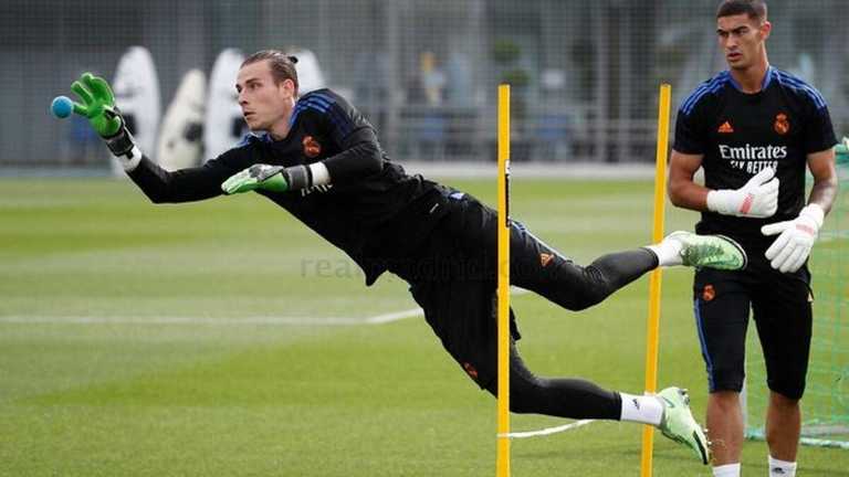 Лунин на тренировке / фото Реал Мадрид Лунин на тренировке / фото Реал Мадрид