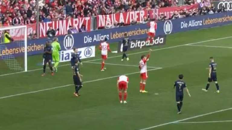 Баварія – Майнц – 8:1 / Стоп-кадр з відео Баварія – Майнц – 8:1 / Стоп-кадр з відео