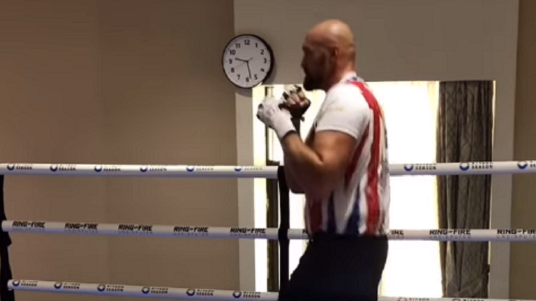 Тайсон Ф'юрі / Скріншот з відео Тайсон Ф'юрі / Скріншот з відео