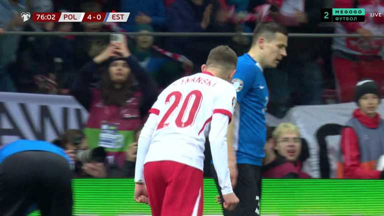 Польща - Естонія / скріншот трансляції Польща - Естонія / скріншот трансляції