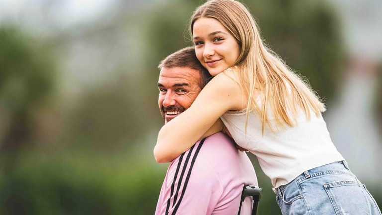 Девід Бекхем з донькою / фото з Instagram Девід Бекхем з донькою / фото з Instagram