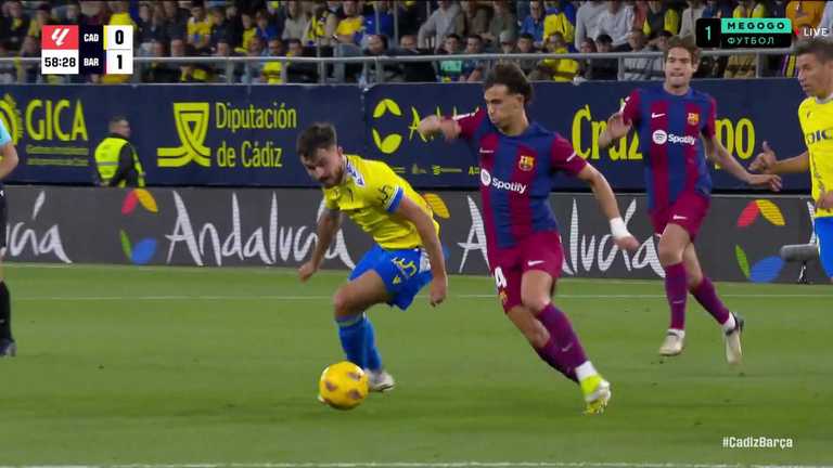 Кадіс - Барселона / скріншот трансляції