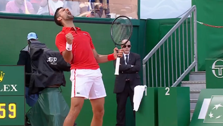 Новак Джокович / Скриншот с трансляции Новак Джокович / Скриншот с трансляции