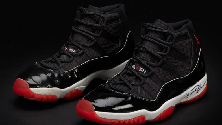 Кросівки Майкла Джордана Air Jordan XI / Фото: Sotheby's Кросівки Майкла Джордана Air Jordan XI / Фото: Sotheby's