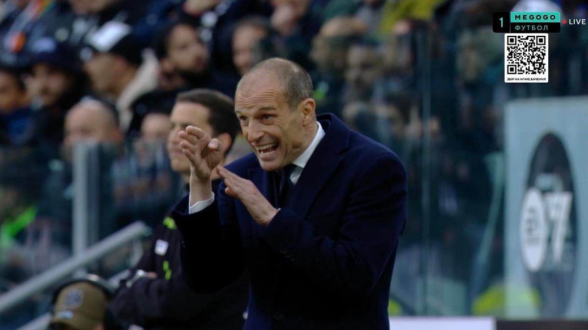 Массіміліано Аллегрі / Скріншот з трансляції