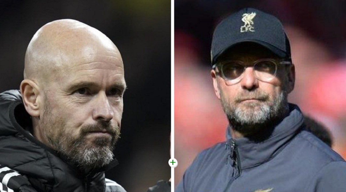 Ерік Тен Хаг і Юрген Клопп / Фото EFE Ерік Тен Хаг і Юрген Клопп / Фото EFE