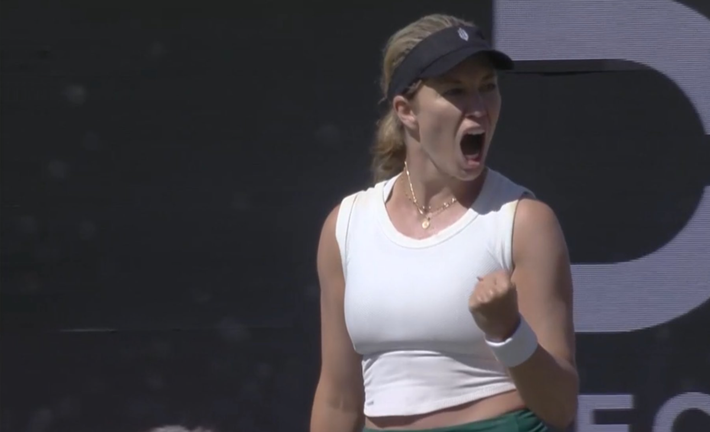 Даніель Коллінс / Скріншот з трансляції Даніель Коллінс / Скріншот з трансляції