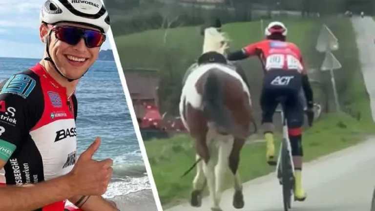 Ларс Дэниелс останавливает лошадь / Сycling Magazine Ларс Дэниелс останавливает лошадь / Сycling Magazine