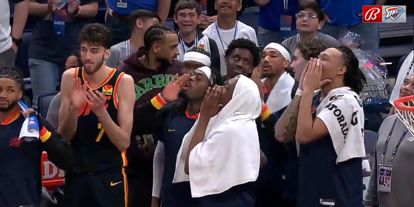 Игроки Оклахомы / Скриншот трансляции Игроки Оклахомы / Скриншот трансляции