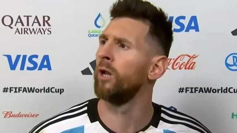 Ліонель Мессі після матчу ЧС-2022 проти Нідерландів / Скріншот з відео