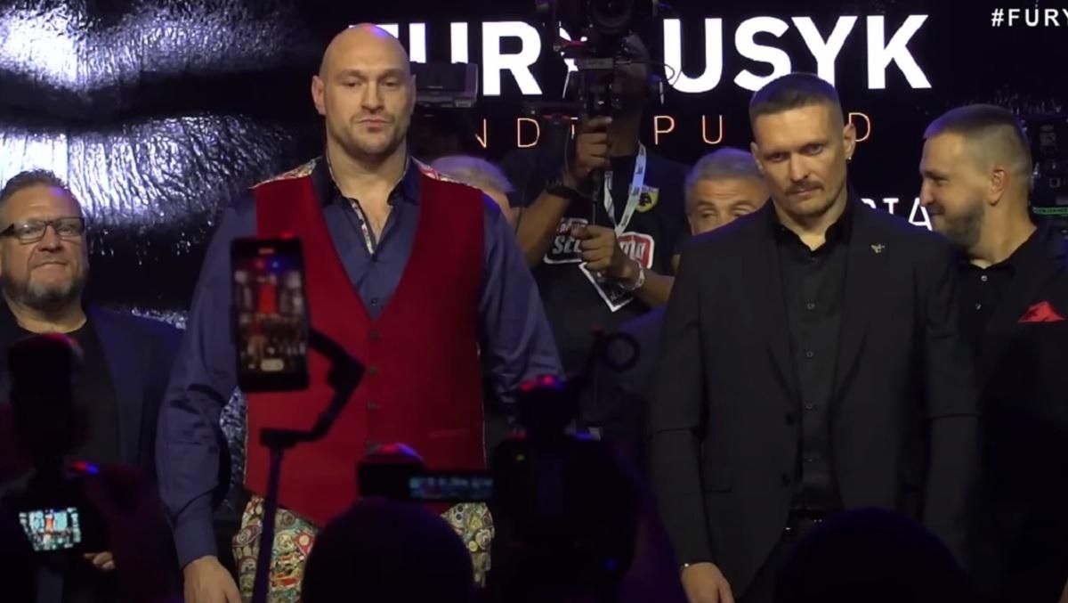 Ф'юрі та Усик / Скріншот з відео