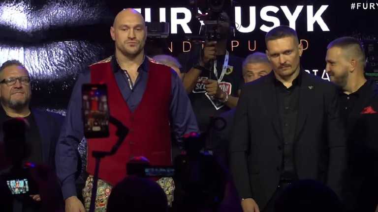 Фьюри и Усик / Скриншот из видео Фьюри и Усик / Скриншот из видео