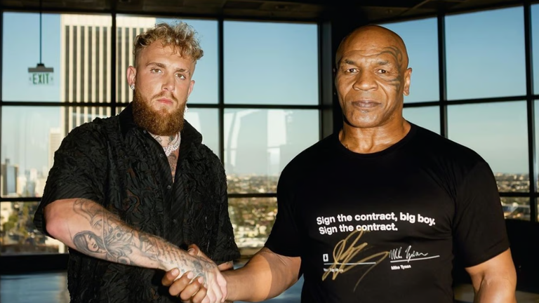 Джейк Пол и Майк Тайсон. Фото instagram.com/jakepaul Джейк Пол и Майк Тайсон. Фото instagram.com/jakepaul