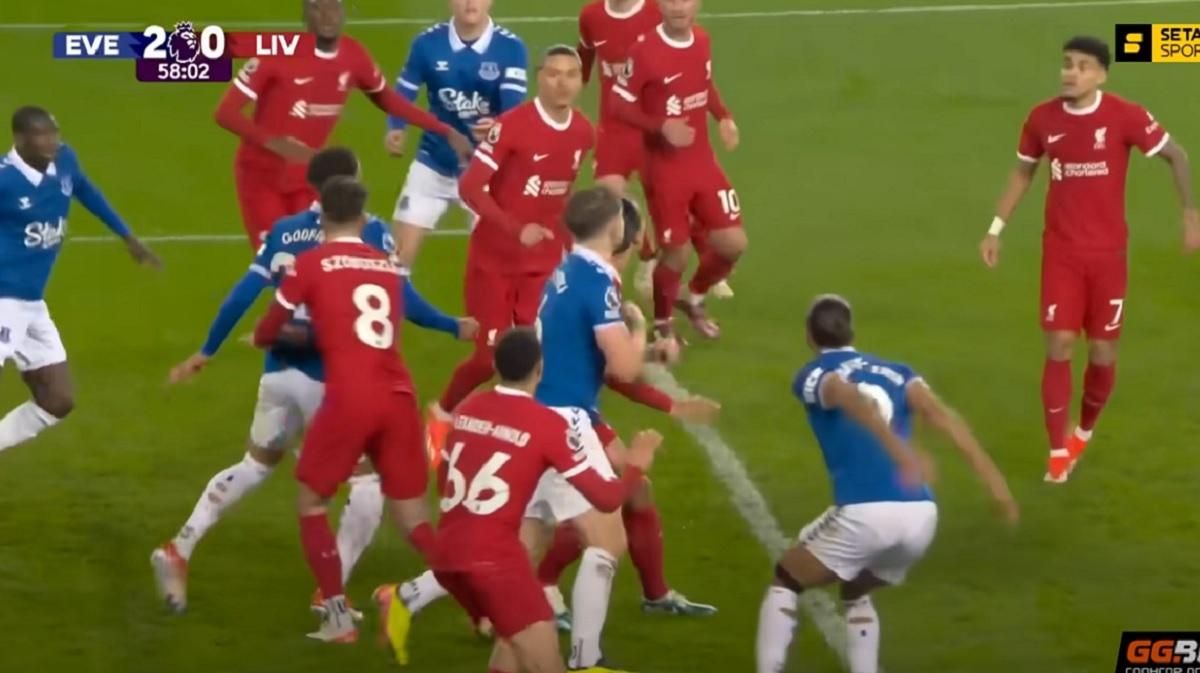 Эверртон обыграл Ливерпуль / Скриншот с трансляции