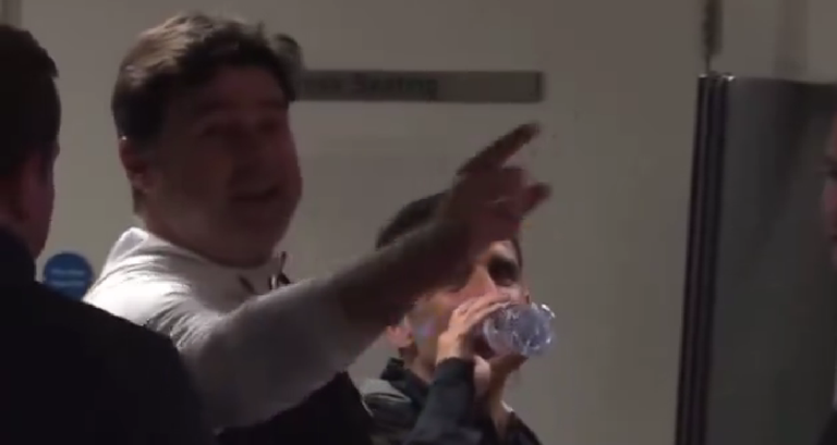 Маурісіо Почеттіно після матчу / Скріншот з відео Маурісіо Почеттіно після матчу / Скріншот з відео