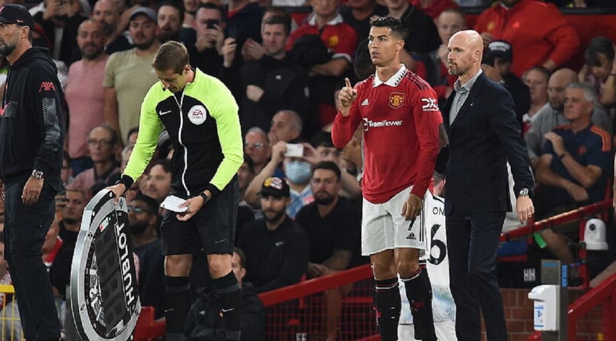 Роналду і тен Хаг / Фото EFE Роналду і тен Хаг / Фото EFE