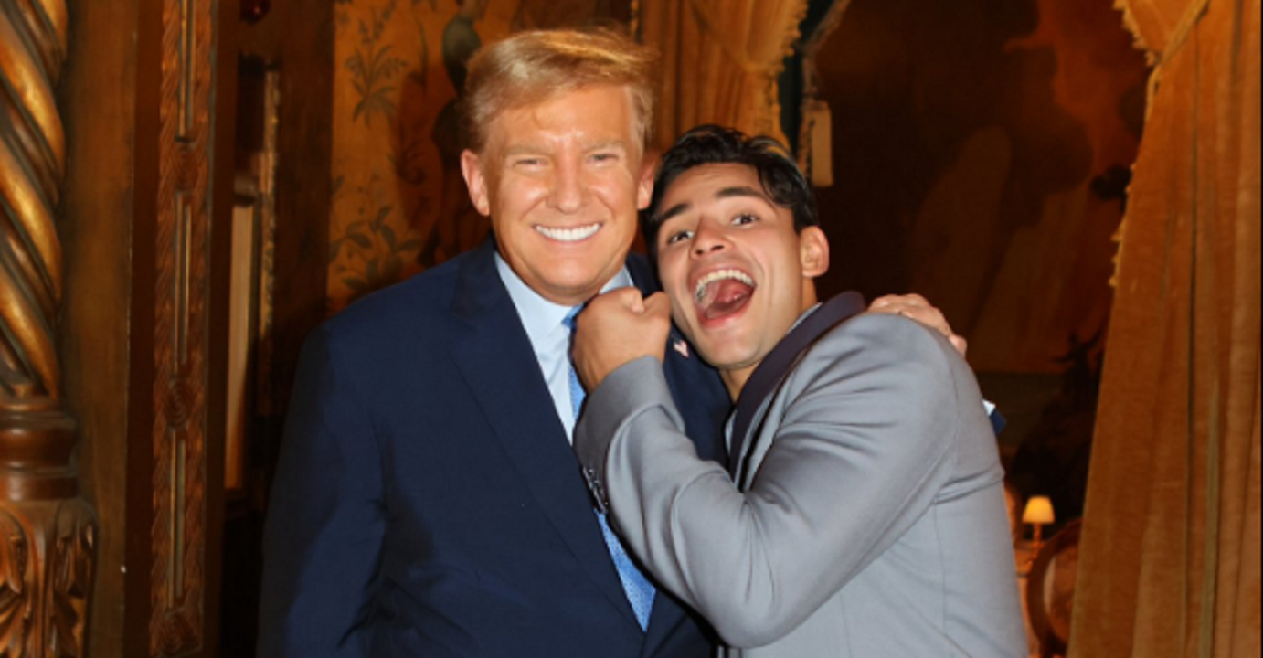 Раян Гарсія з Дональдом Трампом / Фото: x.com/RyanGarcia