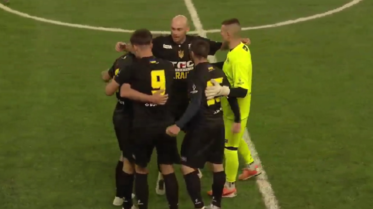 Збірна України з сокки / Скріншот з трансляції Збірна України з сокки / Скріншот з трансляції