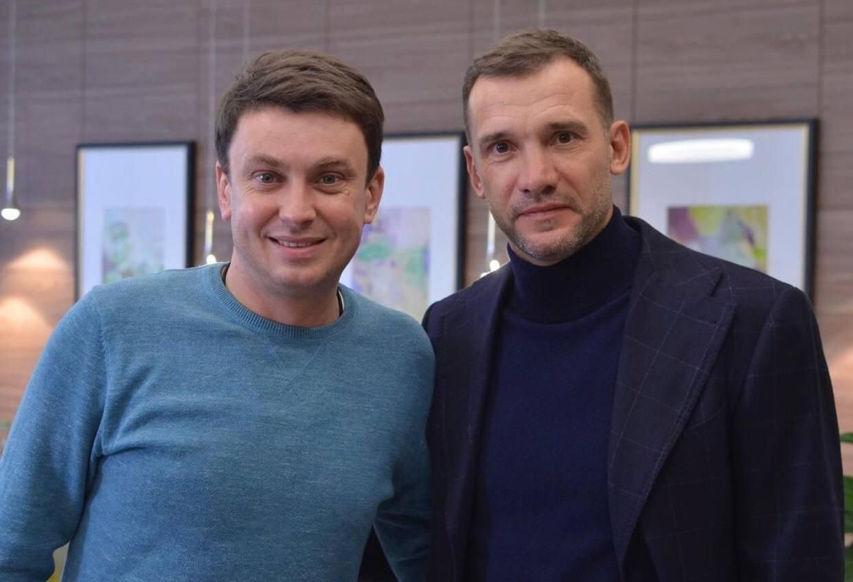 Ігор Циганик та Андрій Шевченко / Фото з Instagram