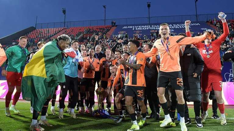 Гравці Шахтаря / Фото Шахтаря у соцмережі X Гравці Шахтаря / Фото Шахтаря у соцмережі X