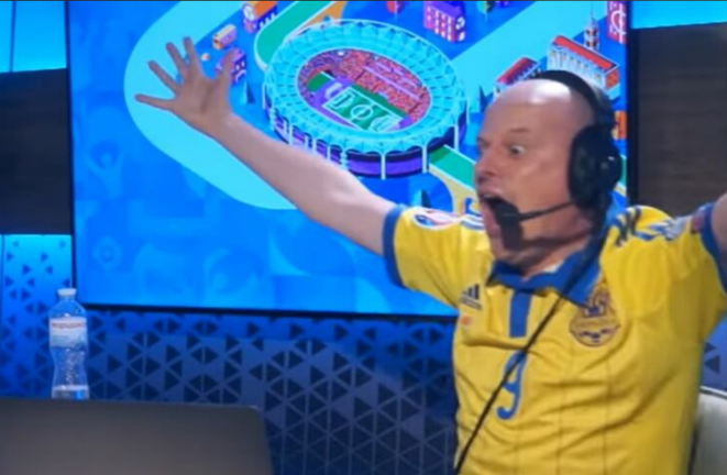 Виктор Вацко во время Евро-2020 / Скриншот из видео