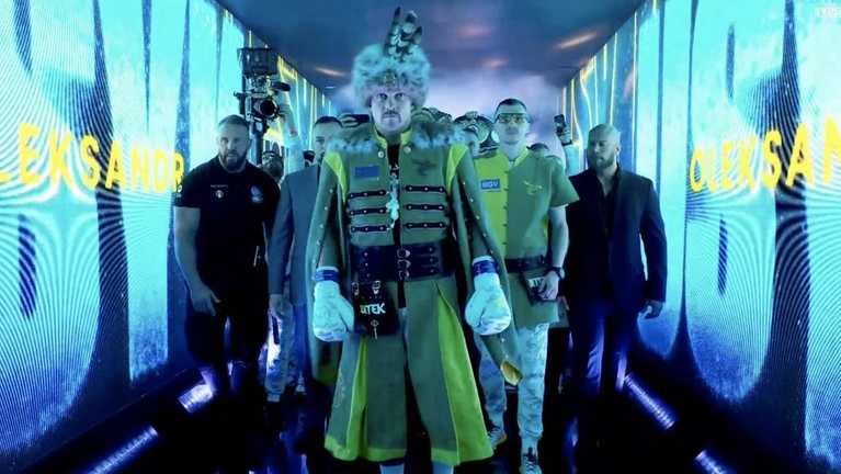 Олександр Усик – Тайсон Ф'юрі / Скриншот трансляції Олександр Усик – Тайсон Ф'юрі / Скриншот трансляції