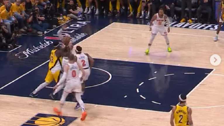 Індіана здолала Нью-Йорк / Скріншот з відео Індіана здолала Нью-Йорк / Скріншот з відео