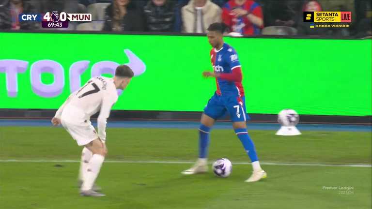 Кристал Пэлас - Манчестер Юнайтед / скриншот трансляции Кристал Пэлас - Манчестер Юнайтед / скриншот трансляции