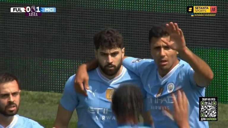 Гравці Ман Сіті святкують гол / Скріншот з трансляції Гравці Ман Сіті святкують гол / Скріншот з трансляції