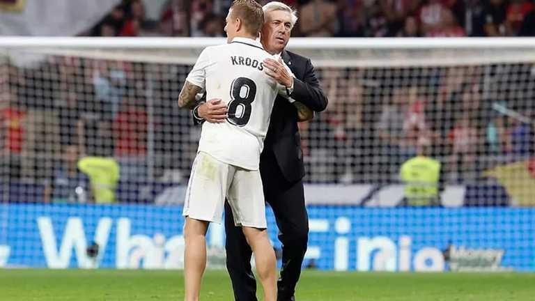 Анчелотті та Тоні Кроос / Фото EFE Анчелотті та Тоні Кроос / Фото EFE