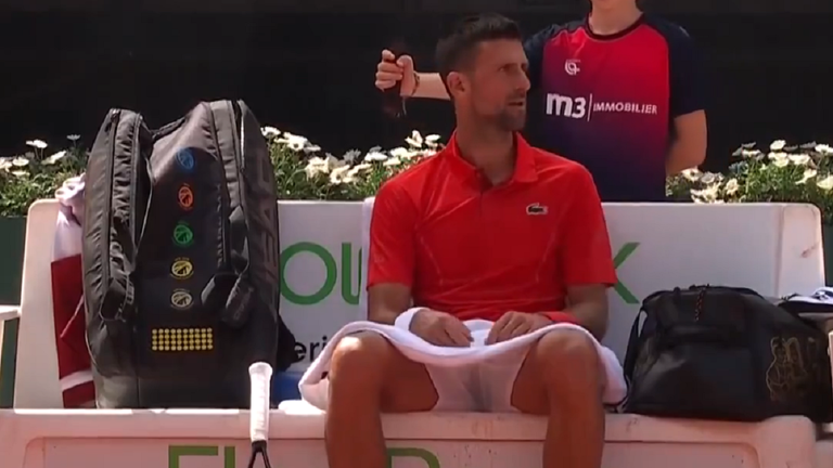 Новак Джоковіч / Скриншот трансляції Новак Джоковіч / Скриншот трансляції