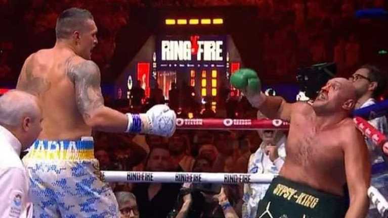 Усик - Фьюри / Скриншот трансляции Усик - Фьюри / Скриншот трансляции