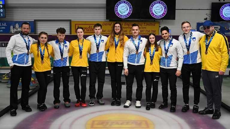Збірні України та Словенії / Фото World Curling Збірні України та Словенії / Фото World Curling