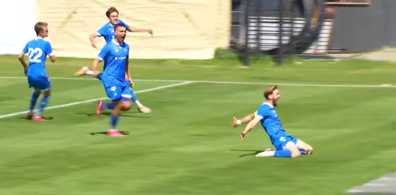 Гравці Динамо U-19 / Скріншот з трансляції