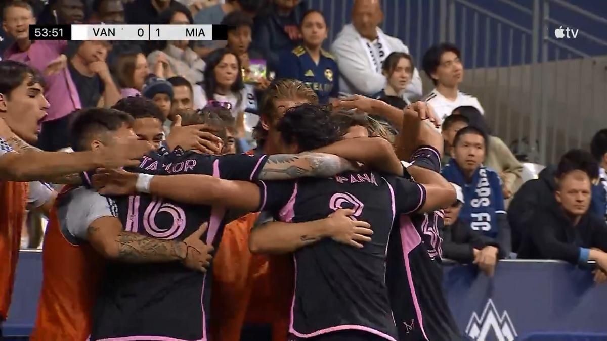 Гравці Інтер Маямі святкують гол / Скріншот з трансляції