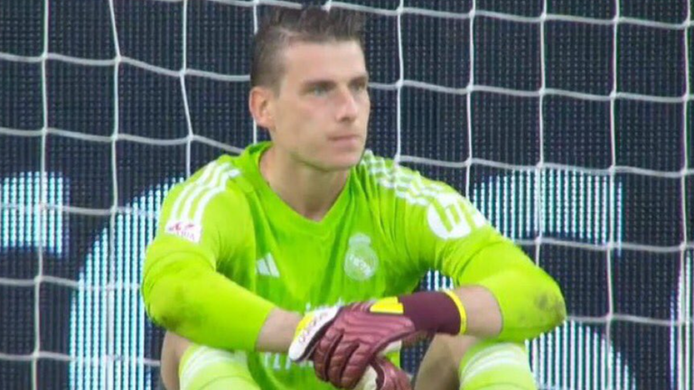 Андрій Лунін / Скріншот з трансляції Андрій Лунін / Скріншот з трансляції