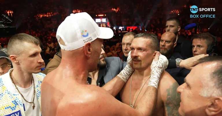 Усик – Ф'юрі / Скриншот трансляції Усик – Ф'юрі / Скриншот трансляції