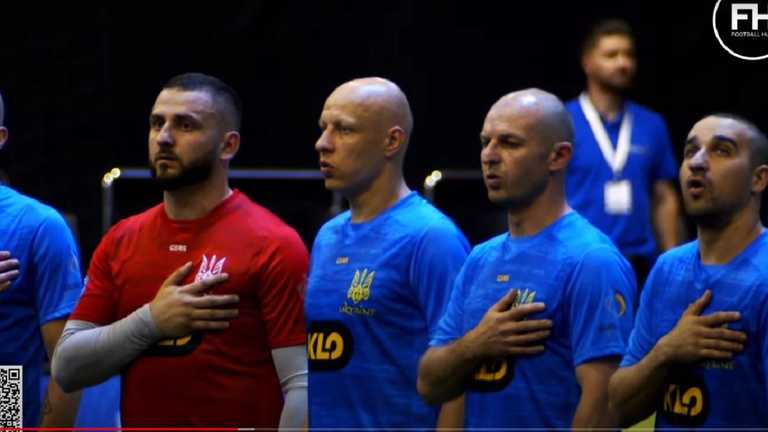 Гравці збірної України / Скріншот з трансляції Гравці збірної України / Скріншот з трансляції