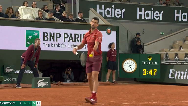 Новак Джоковіч / Скриншот трансляції Новак Джоковіч / Скриншот трансляції