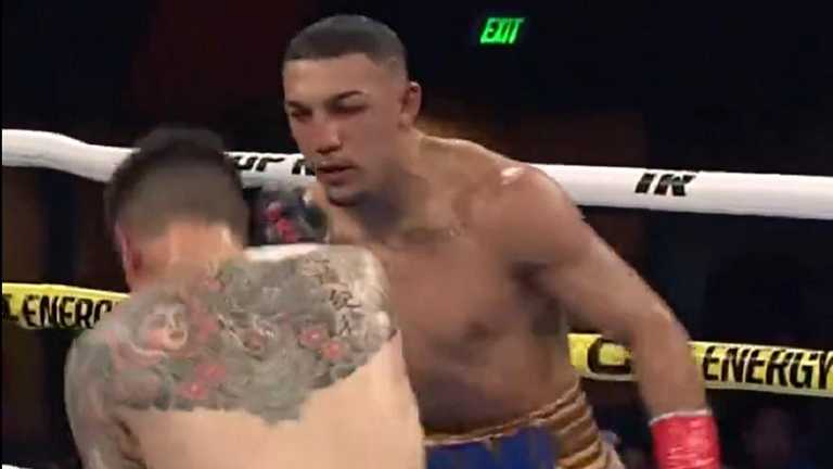 Тео Лопес атакує / Скріншот з трансляції Тео Лопес атакує / Скріншот з трансляції