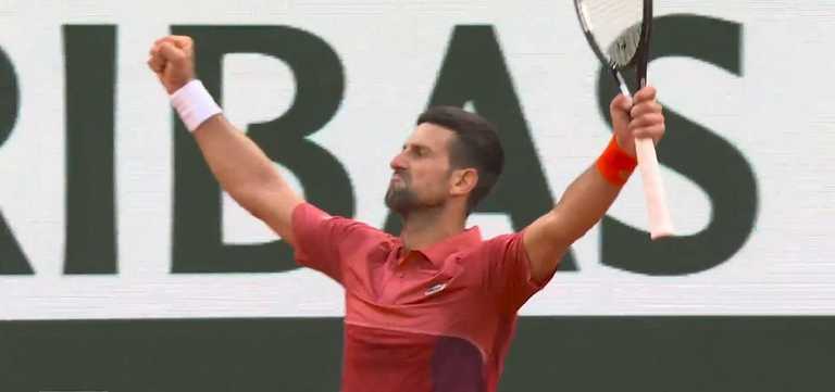 Новак Джокович / Скриншот трансляции Новак Джокович / Скриншот трансляции