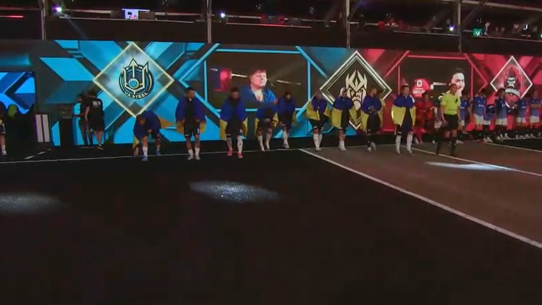 Українська команда перед стартом / Скріншот з трансляції Українська команда перед стартом / Скріншот з трансляції