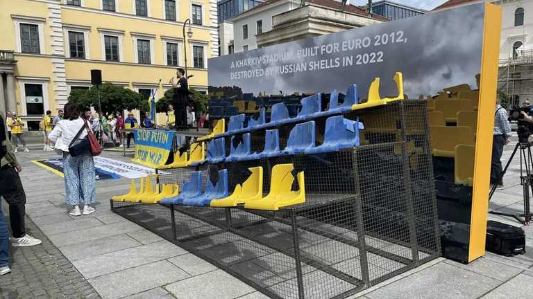 Трибуна стадіону Сонячний / x.com/ZoryaLondonsk Трибуна стадіону Сонячний / x.com/ZoryaLondonsk