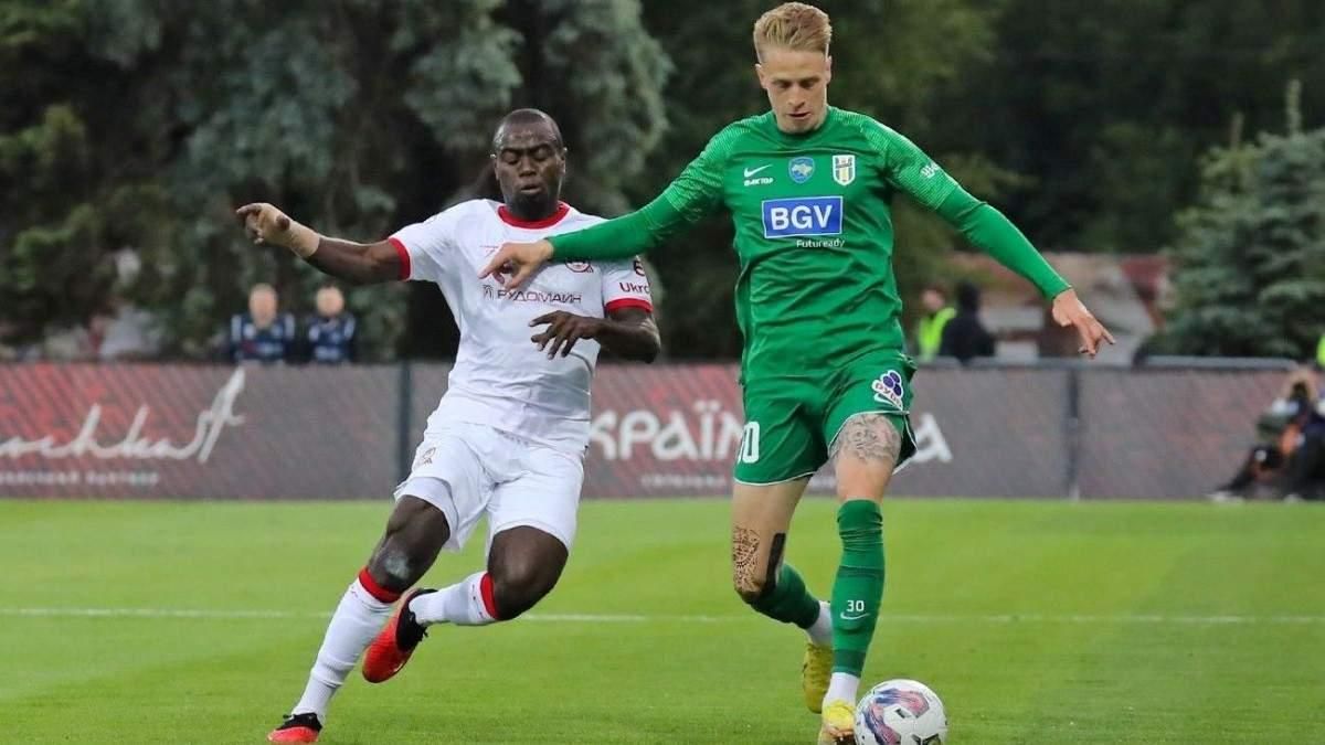 Артем Шабанов (справа) / ФК Полесье