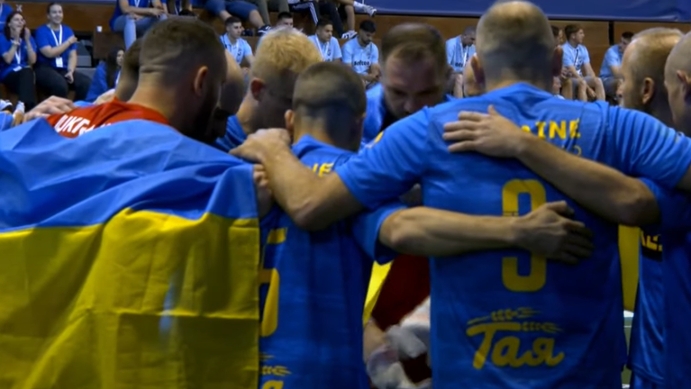 Сборная Украины по мини-футболу / Скриншот с трансляции